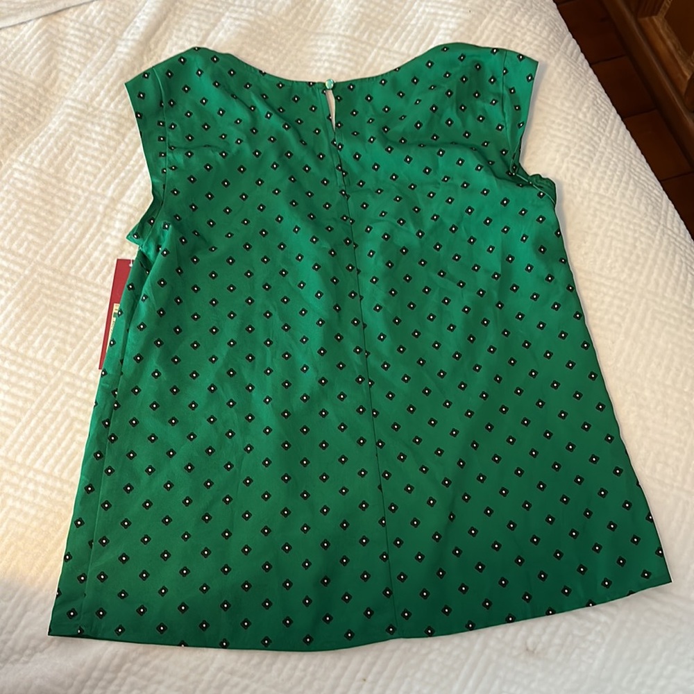 Merona Green Patterned Tops - Picture 5 of 9